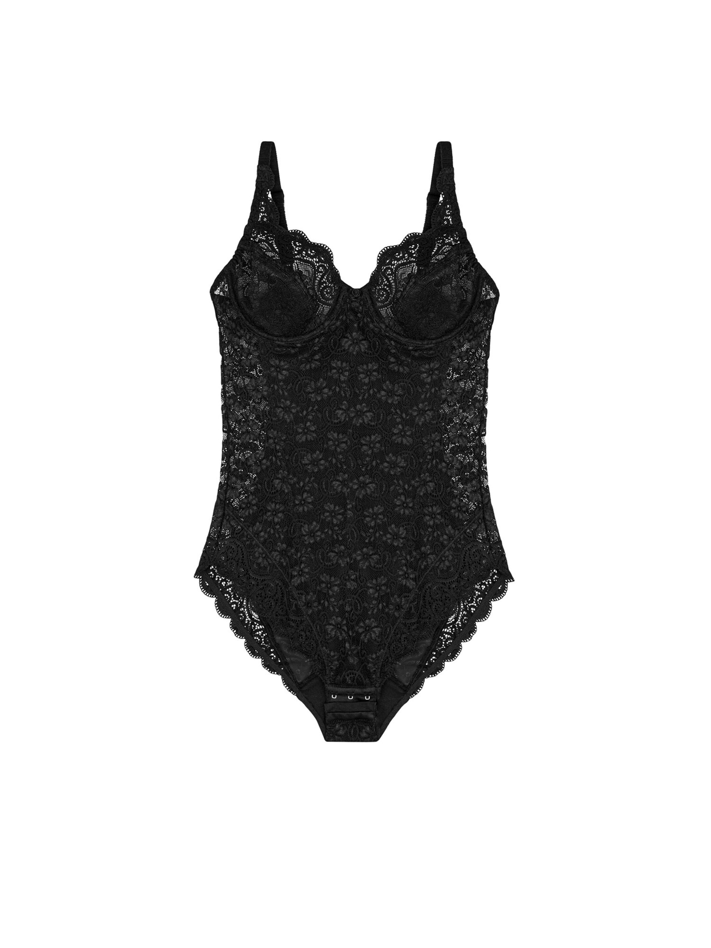 TRIUMPH Bodysuit ' Amourette 300 ' in Black: front