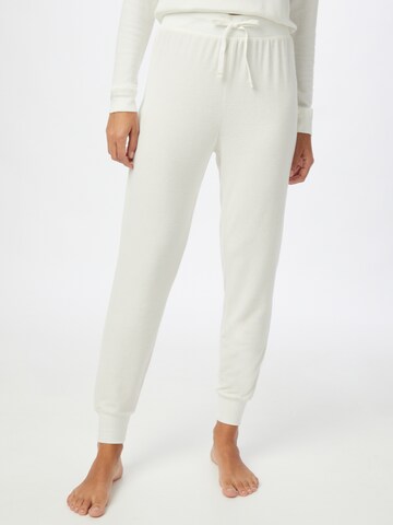 Dorina Pyjamabroek 'CALM' in Wit: voorkant