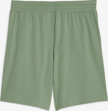 PUMA Regular Спортен панталон в зелено