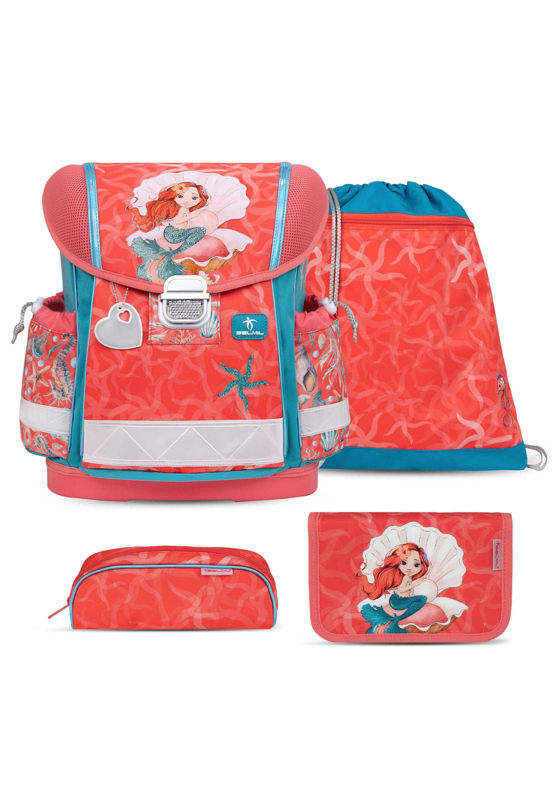 Belmil Backpack in Red: front