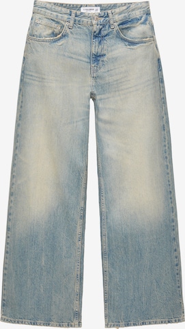 Pull&Bear Wide Leg Jeans in Blau: predná strana