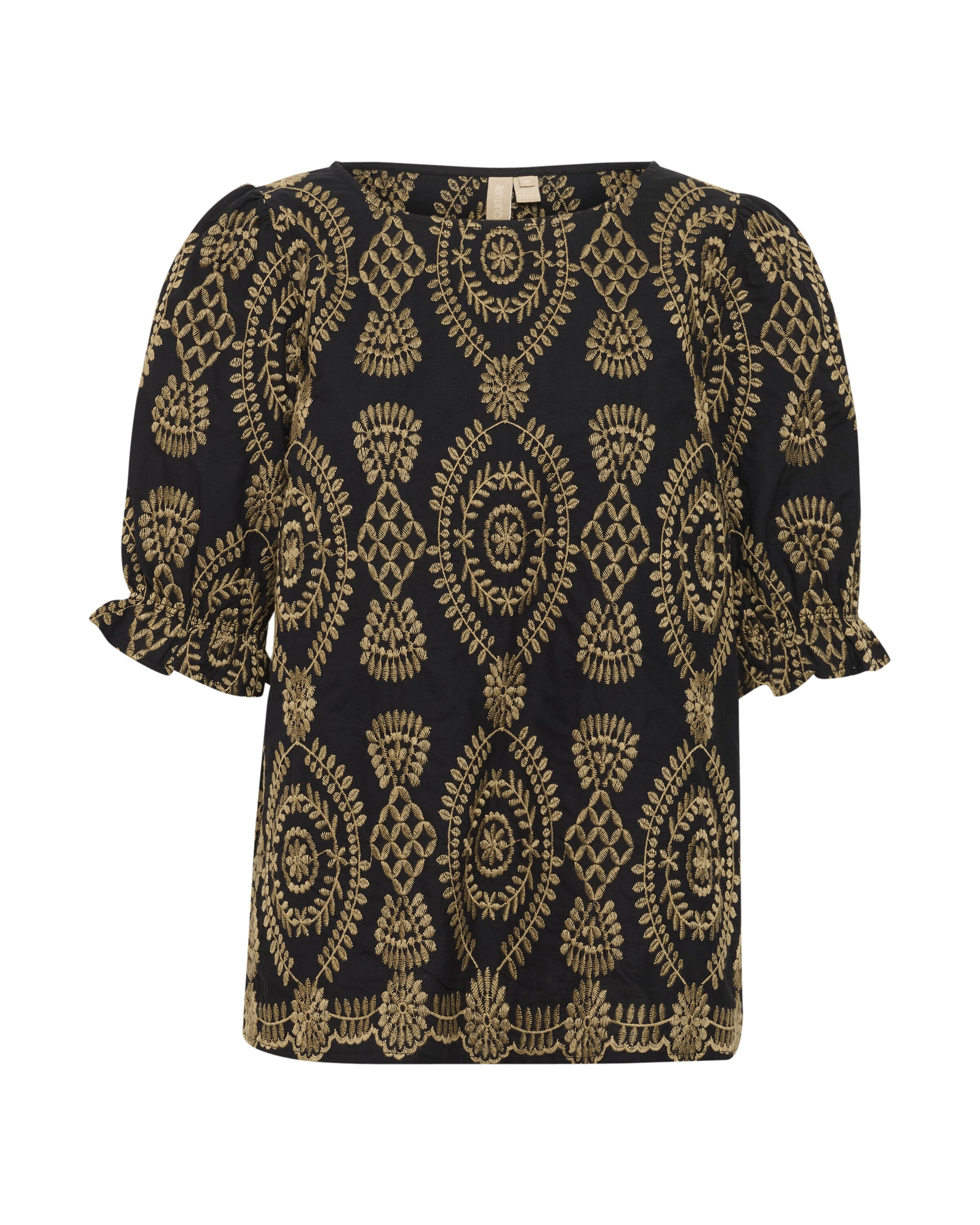CULTURE Blouse 'Tia Aidy' in Bruin: voorkant