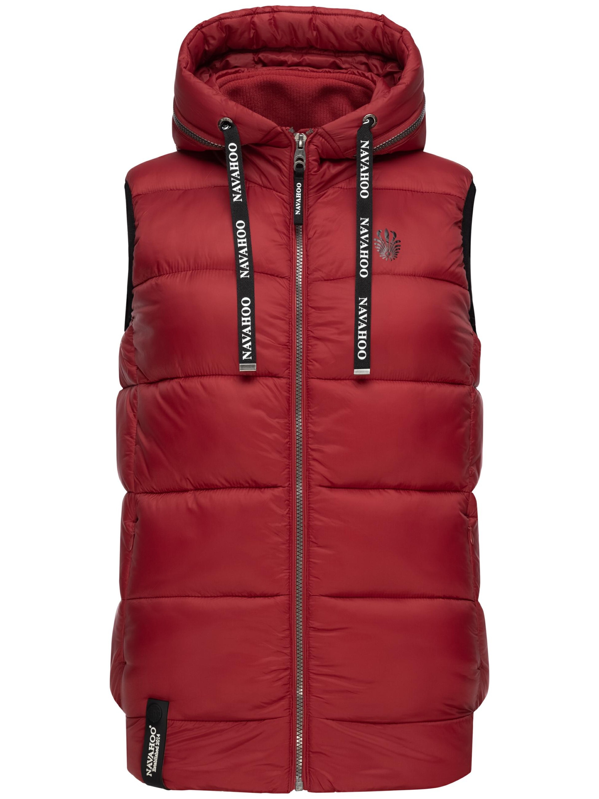 NAVAHOO Bodywarmer 'Kassidy' in Rood: voorkant