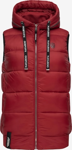 Gilet 'Kassidy' NAVAHOO en rouge : devant