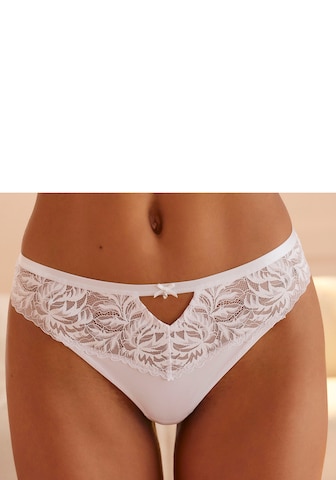 LASCANA Thong in White: front