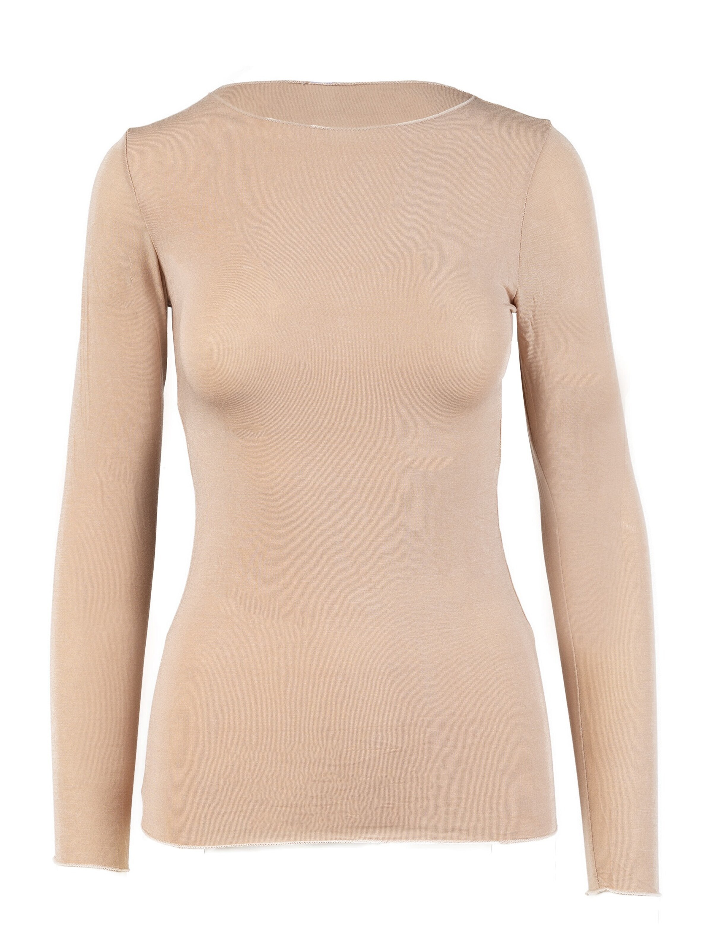 Ciocca Onderhemd 'Cashmere undershirt barchetta' in Beige: voorkant