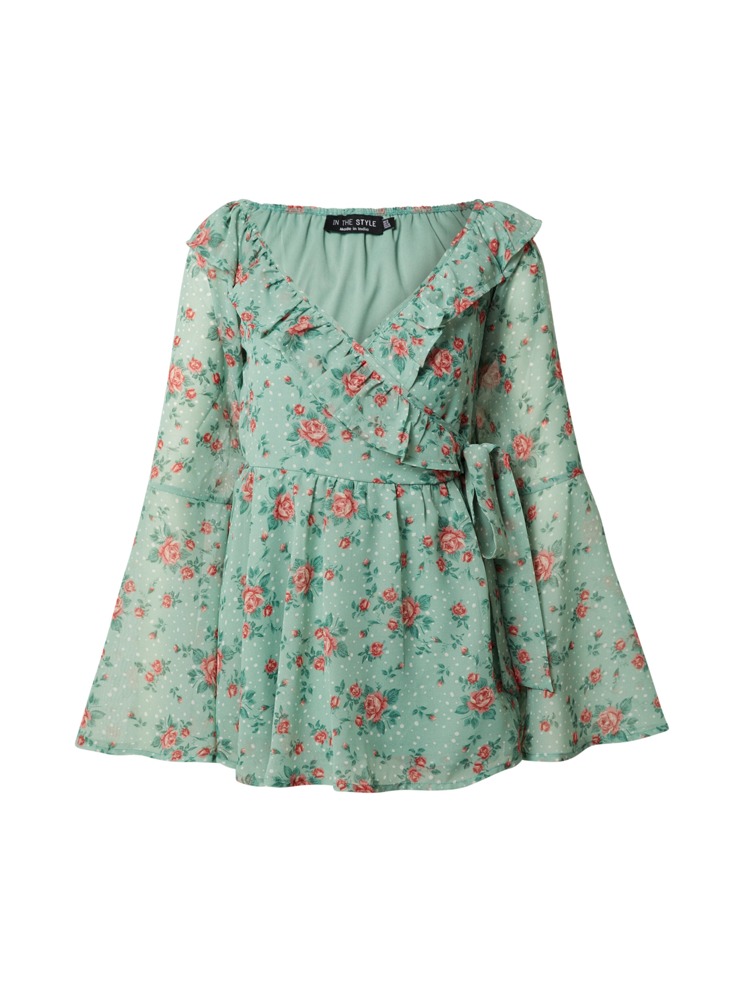 In The Style Μπλούζα &#x27;JOSSA&#x27; σε πράσινο: μπροστά