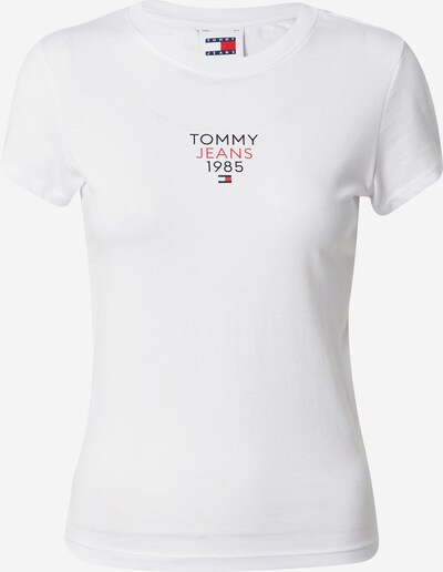 Tommy Jeans T-shirt 'ESSENTIAL' en bleu marine / rouge / blanc, Vue avec produit