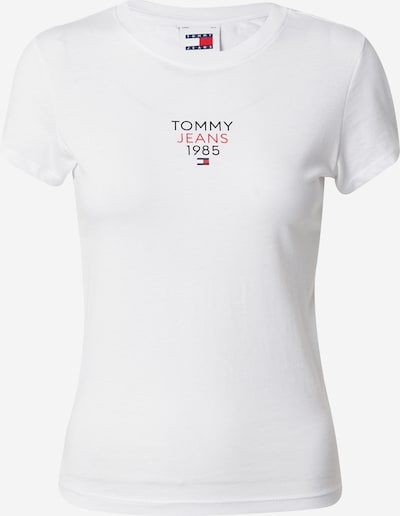 Tommy Jeans T-shirt 'ESSENTIAL' en bleu marine / rouge / blanc, Vue avec produit