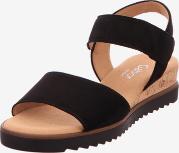 GABOR Sandals in Black: front