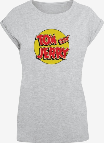 T-shirt 'Tom and Jerry - Circle' ABSOLUTE CULT en gris : devant