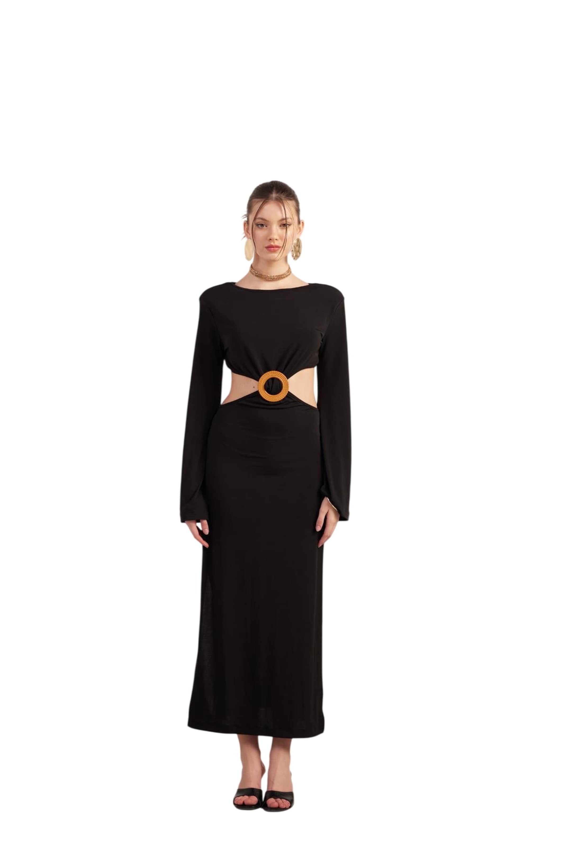 HOLLY LOLLY Kleid in Schwarz: Vorderseite