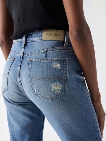 Coupe slim Jean Salsa Jeans en bleu