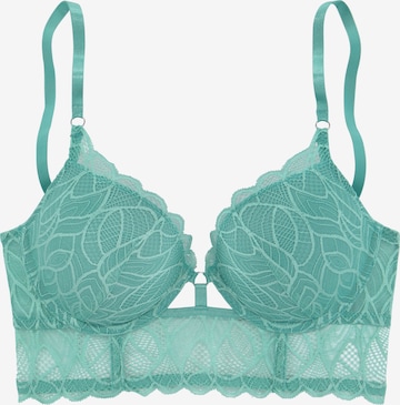 LASCANA - Push-up Soutien em verde: frente