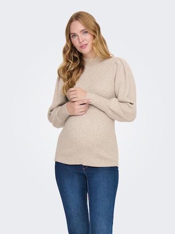 Pullover 'OLMKatia' di Only Maternity in marrone: frontale
