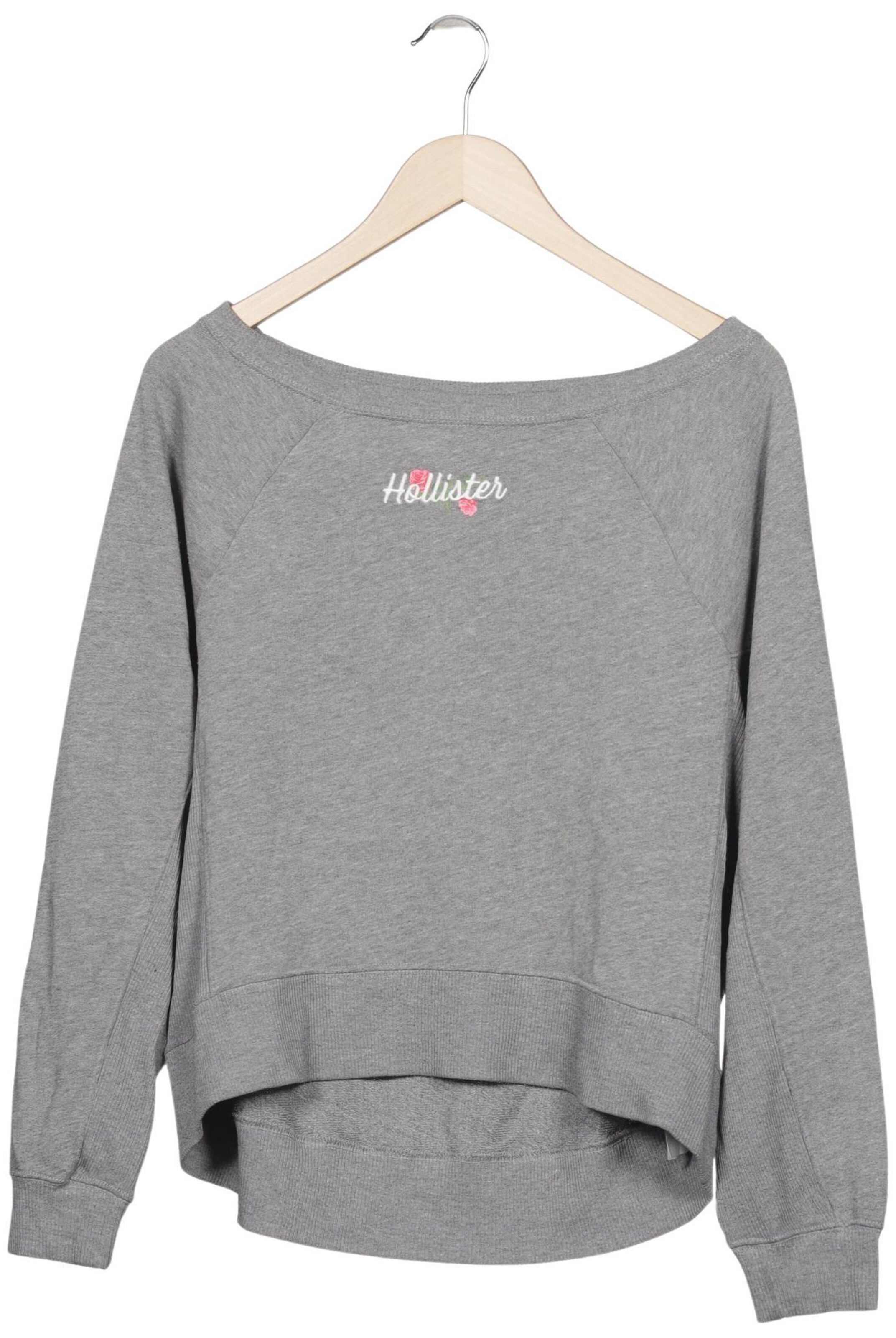 HOLLISTER Sweatshirt & Zip-Up Hoodie in S in Grey: front
