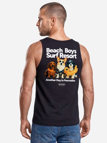 Neverless Shirt 'Beach Dogs' in Black