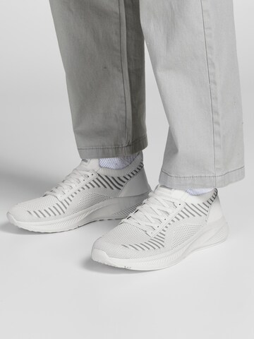 JACK & JONES Platform trainers 'Baxley' in White