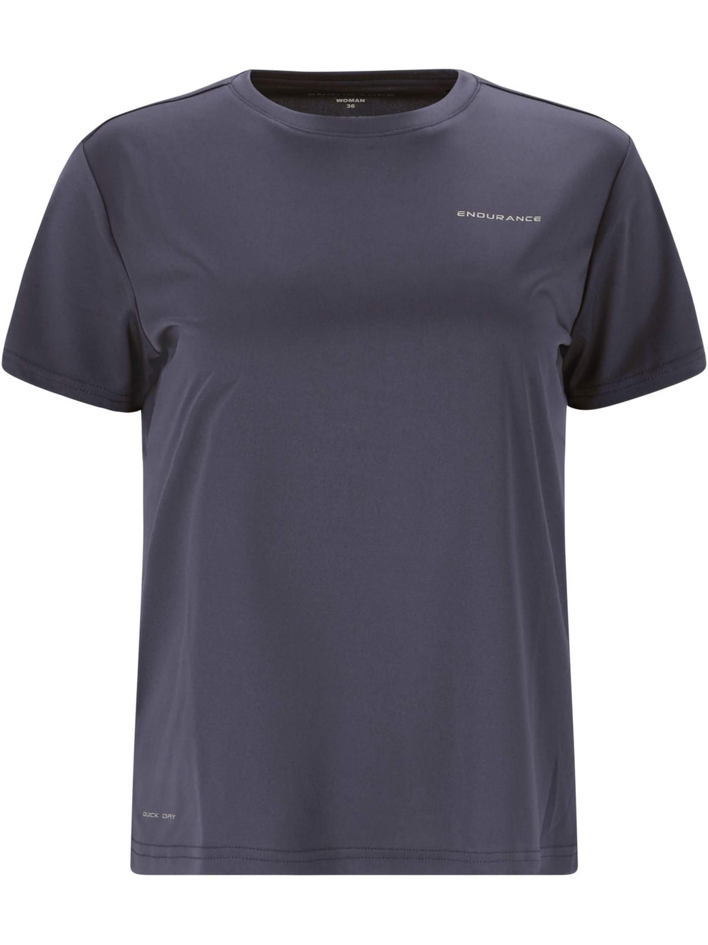 ENDURANCE Funktionsbluse 'Keily W S/S Tee' i grå: forside