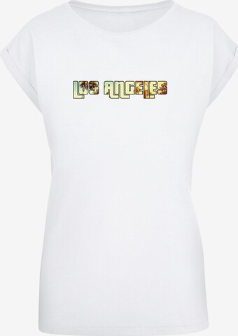 Merchcode T-Shirt 'Grand Los Angeles' in Weiß: predná strana