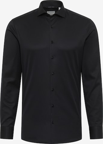 ETERNA Button Up Shirt in Black: front