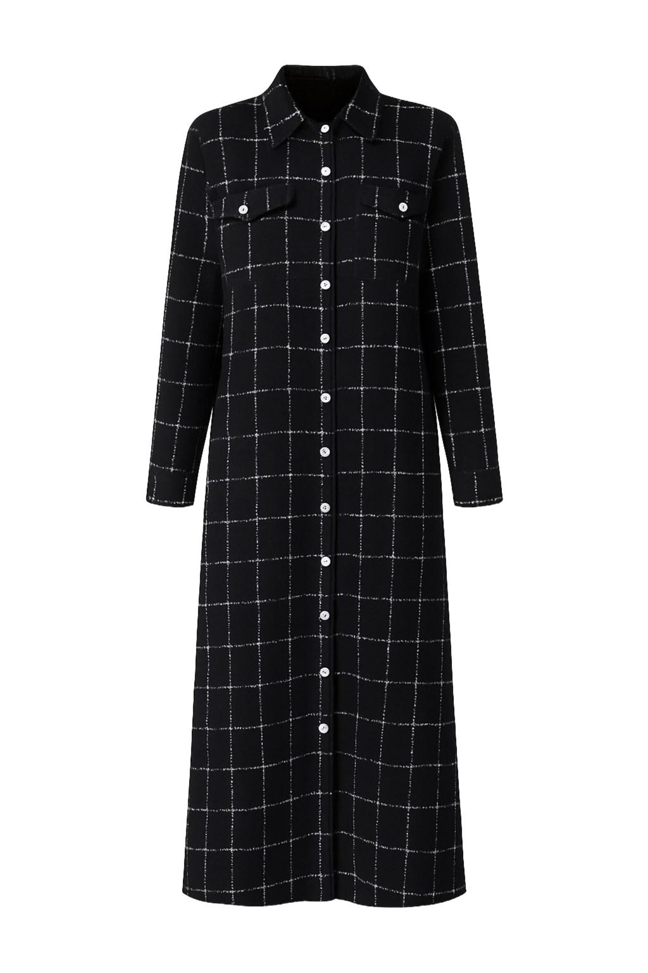 MODAMIHRAM Between-seasons coat in Black / White, Item view