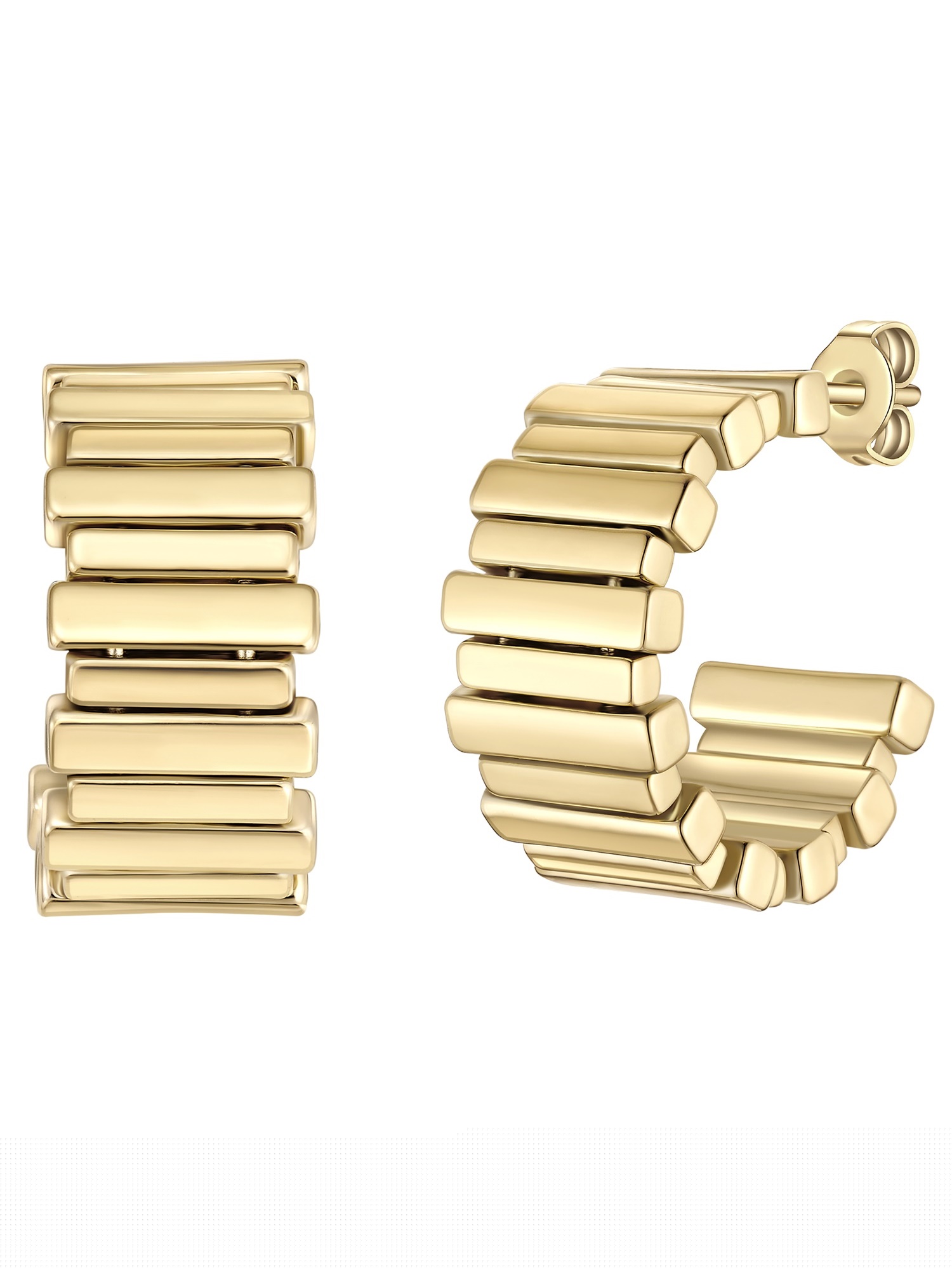 Yokoamii Oorbellen in Goud: voorkant