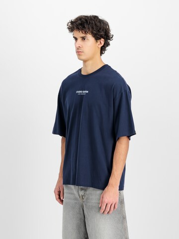 mėlyna ALPHA INDUSTRIES Marškinėliai 'Studio Edition'