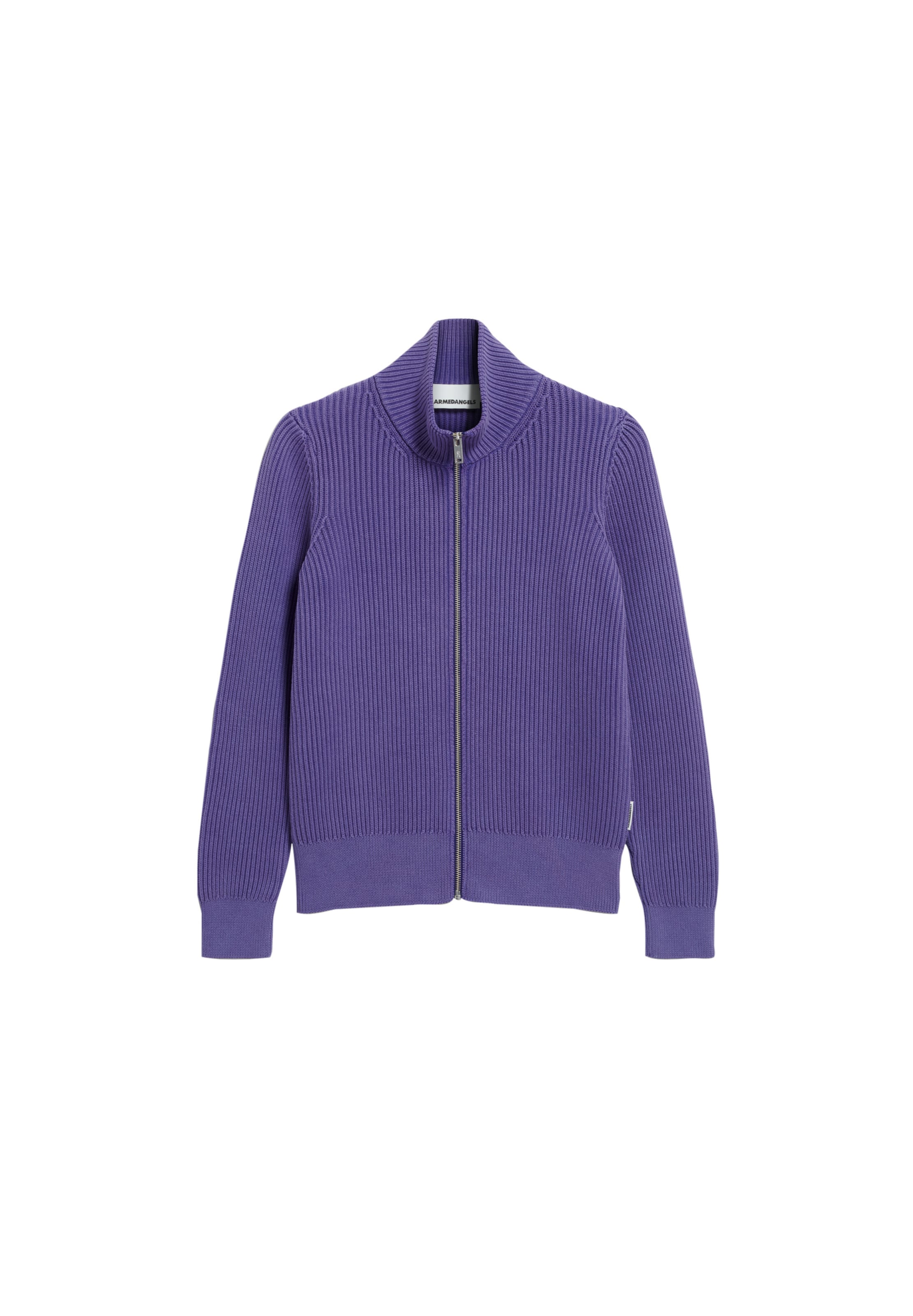 ARMEDANGELS Gebreid vest in Lila: voorkant