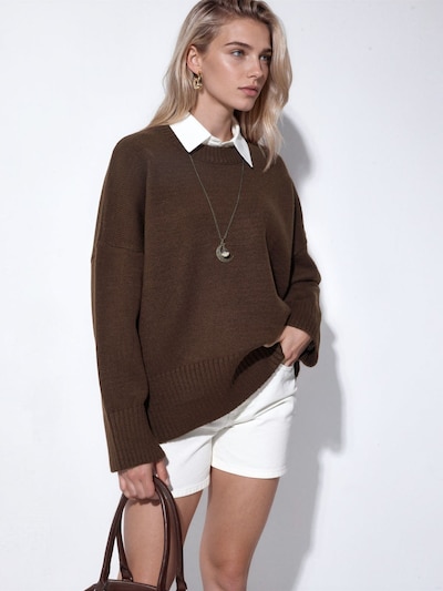 Hiccup Pullover 'Pullover' em S em mocha, Vista do artigo
