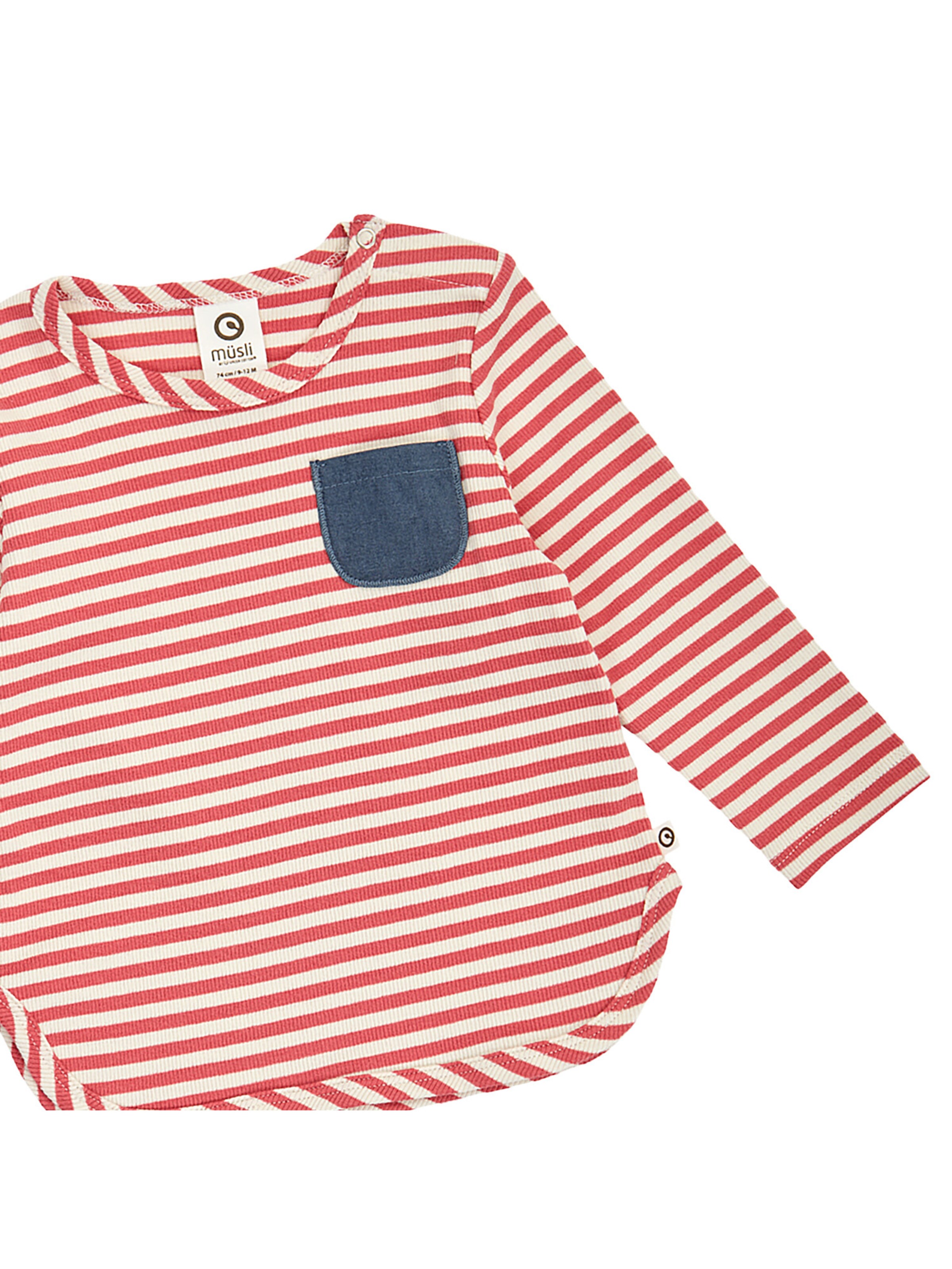 T-Shirt Müsli by GREEN COTTON en rouge