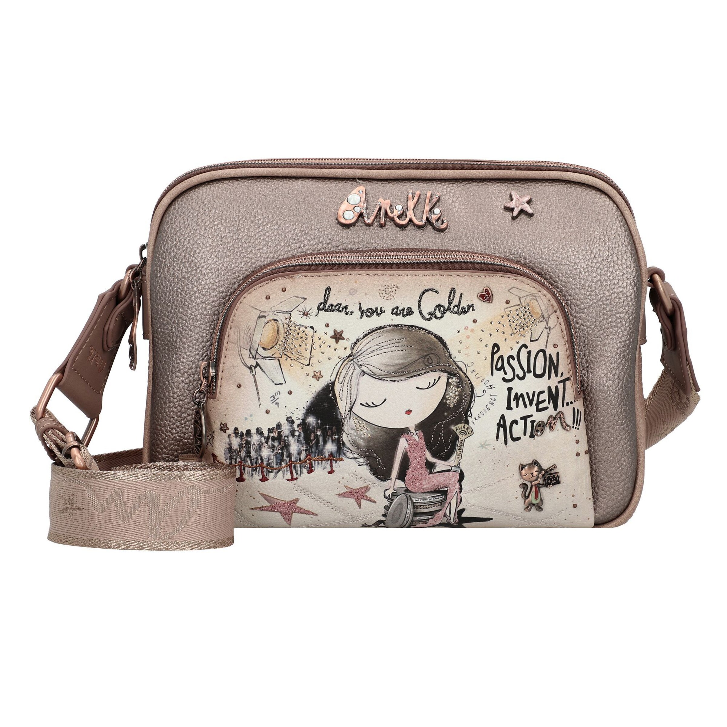 Anekke Crossbody Bag 'Hollywood' in Beige: front