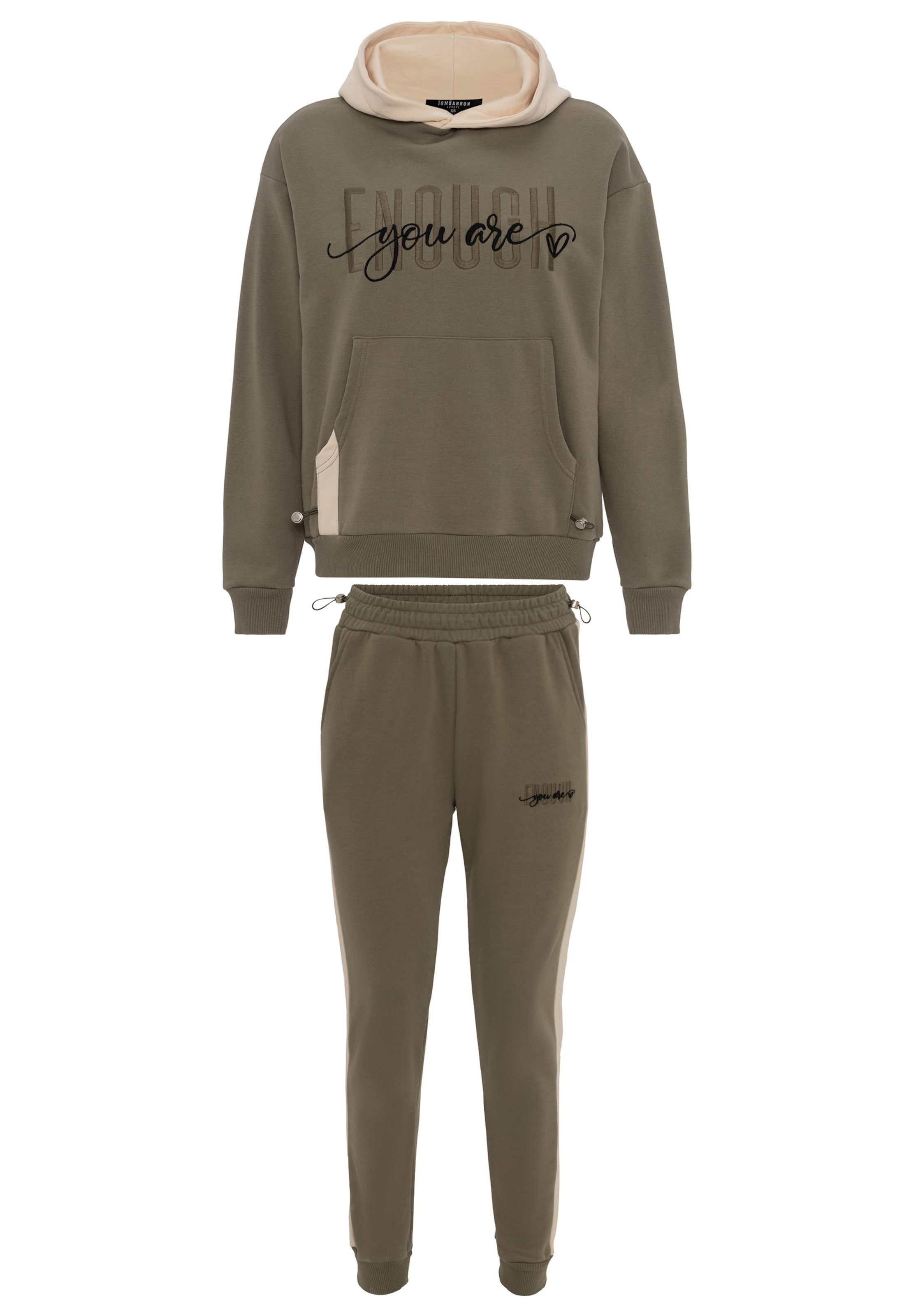 Tom Barron Jogginganzug in Grün: Vorderseite