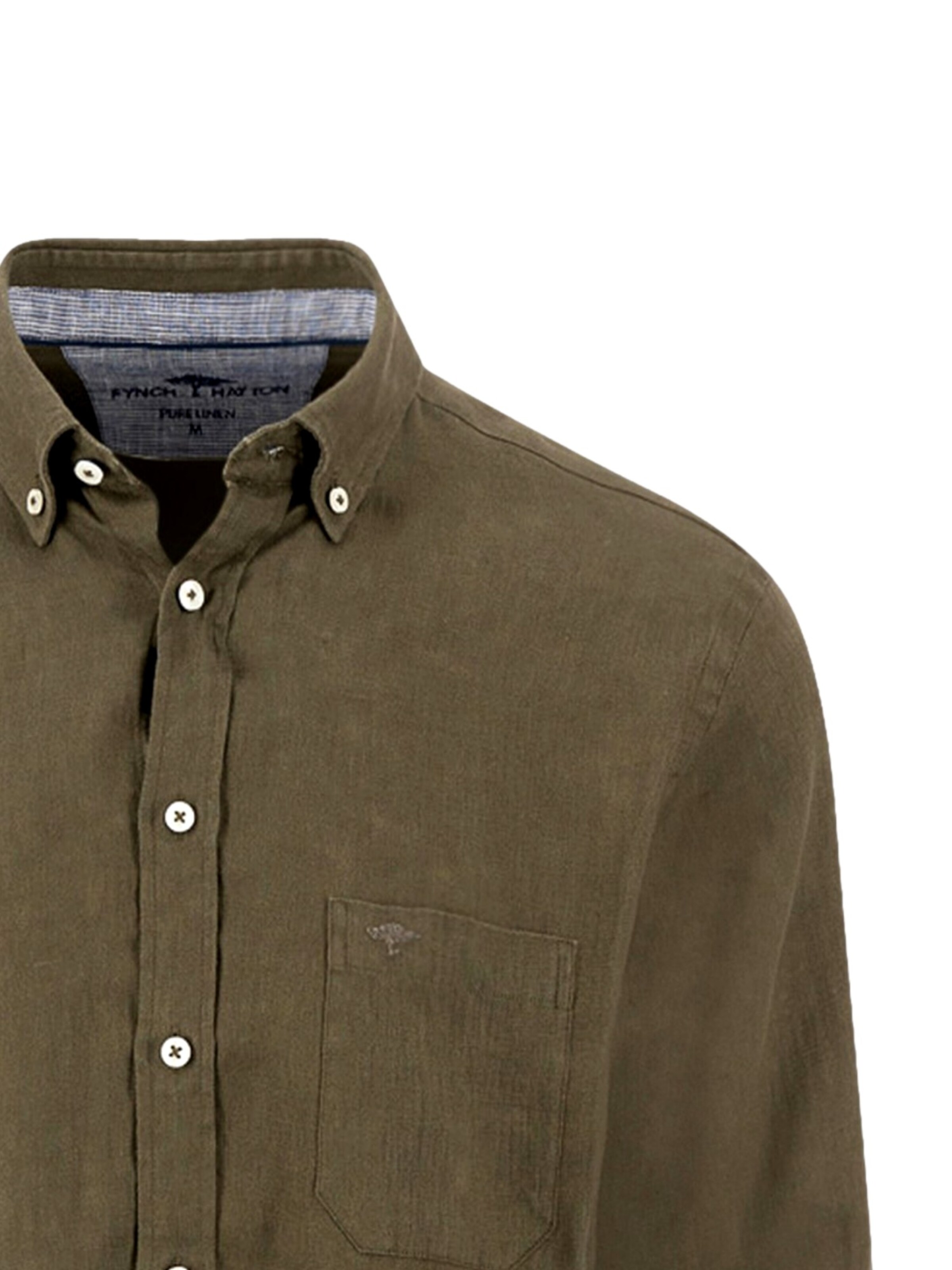 FYNCH-HATTON Regular fit Button Up Shirt in Green