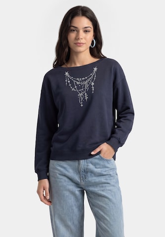 Sweat-shirt MYMO en bleu : devant