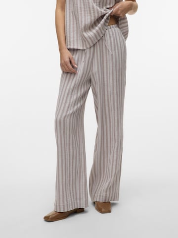 VERO MODA Wide Leg Bukser 'VMNanna' i grå: forside