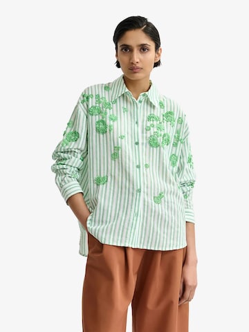 Essentiel Antwerp - Blusa em verde: frente