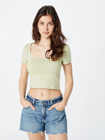NLY by Nelly Shirt in Groen: voorkant