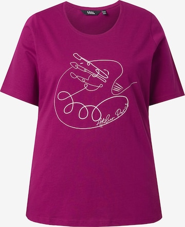 Ulla Popken Shirt in Lila: Vorderseite