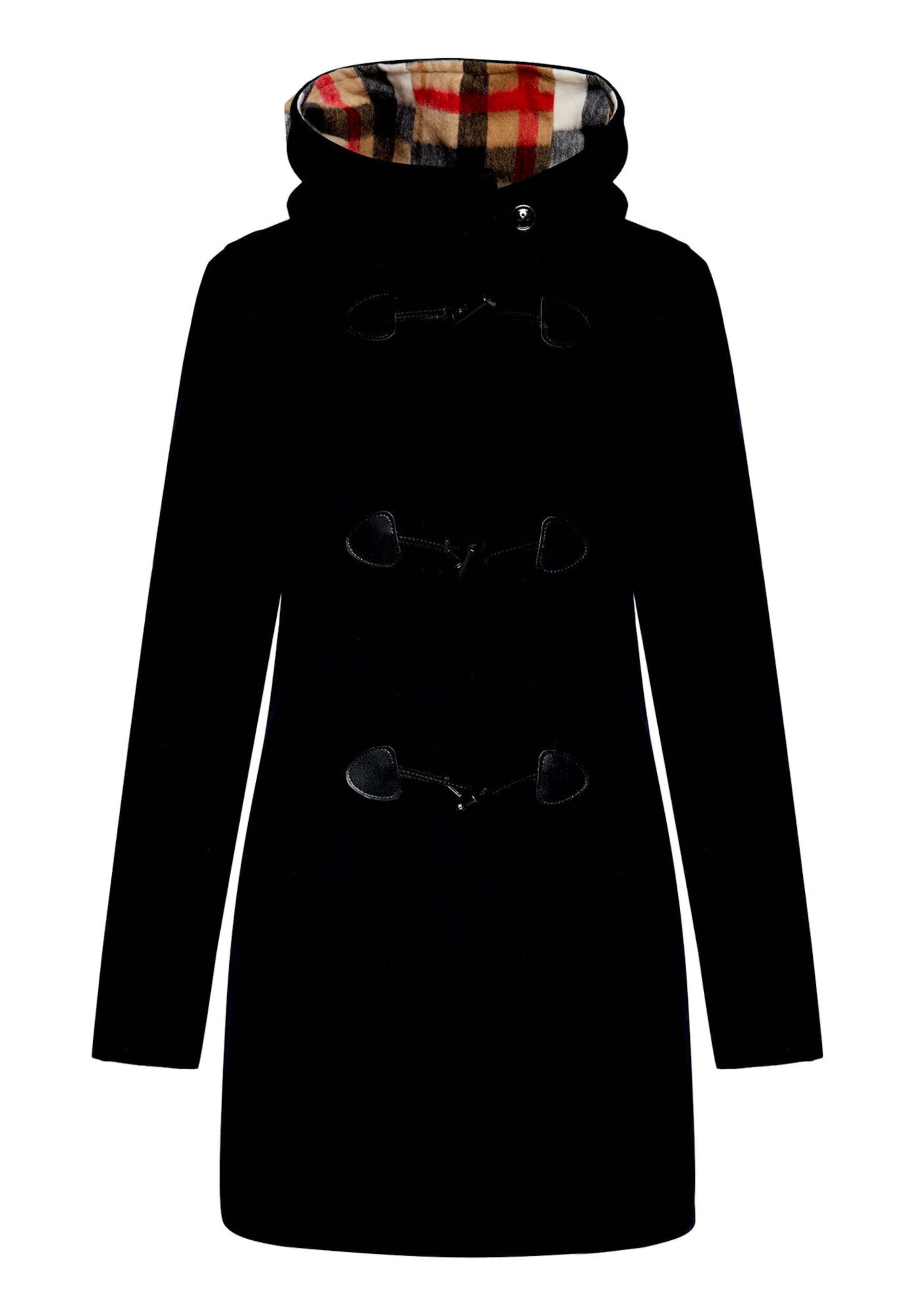 GIL BRET Dufflecoat mit Kapuze in Blau: Vorderseite