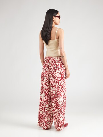 ONLY Loose fit Trousers 'ONLKALEEN' in Red