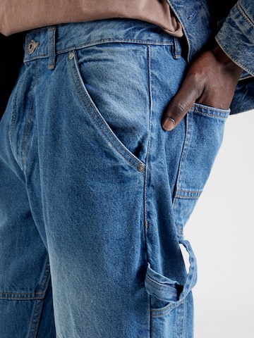 INDICODE Avar lõige Teksapüksid 'Zipp', värv sinine