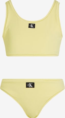 Calvin Klein Swimwear Bikini in Yellow: front
