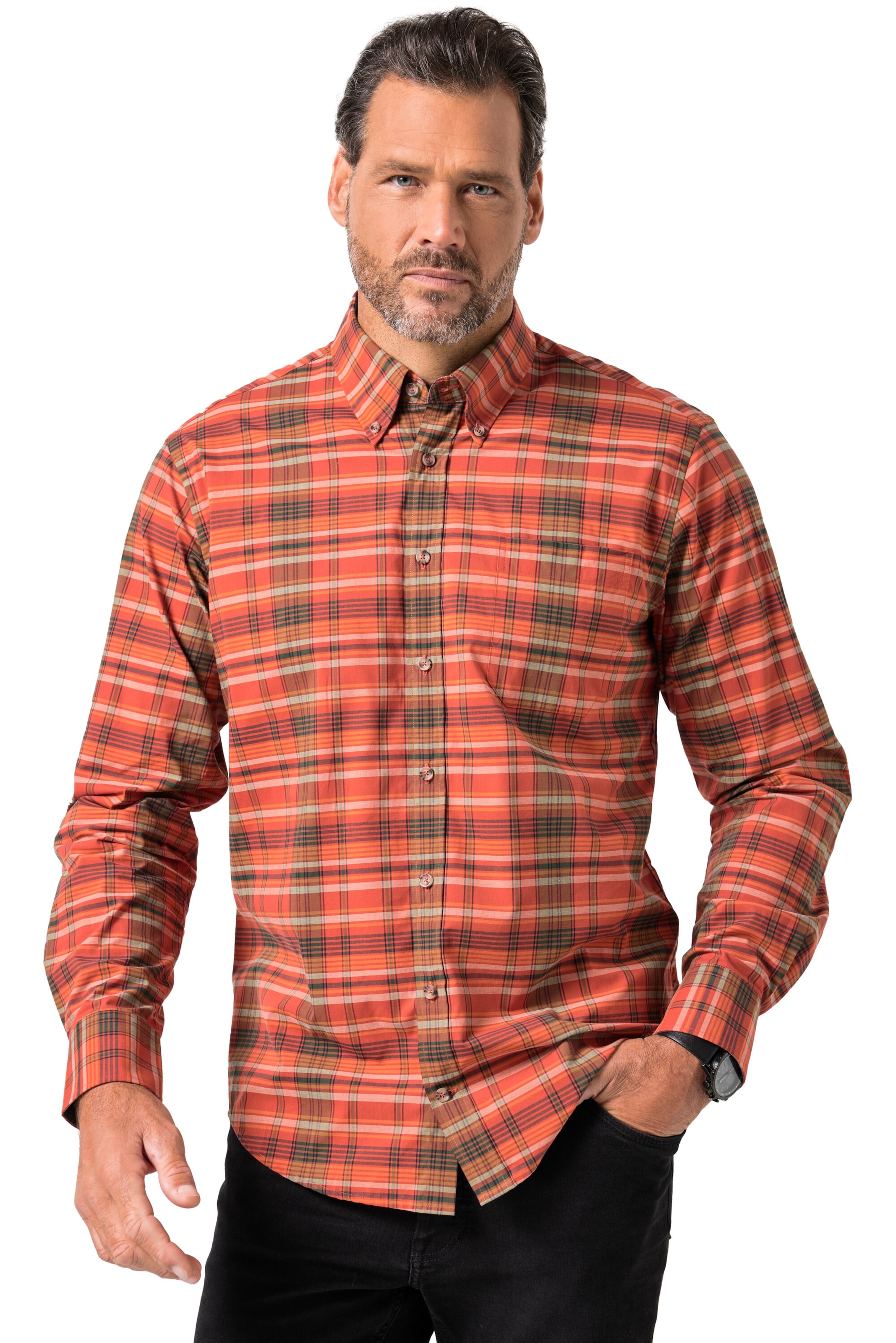 JP1880 Regular fit Overhemd in Gemengde kleuren: voorkant