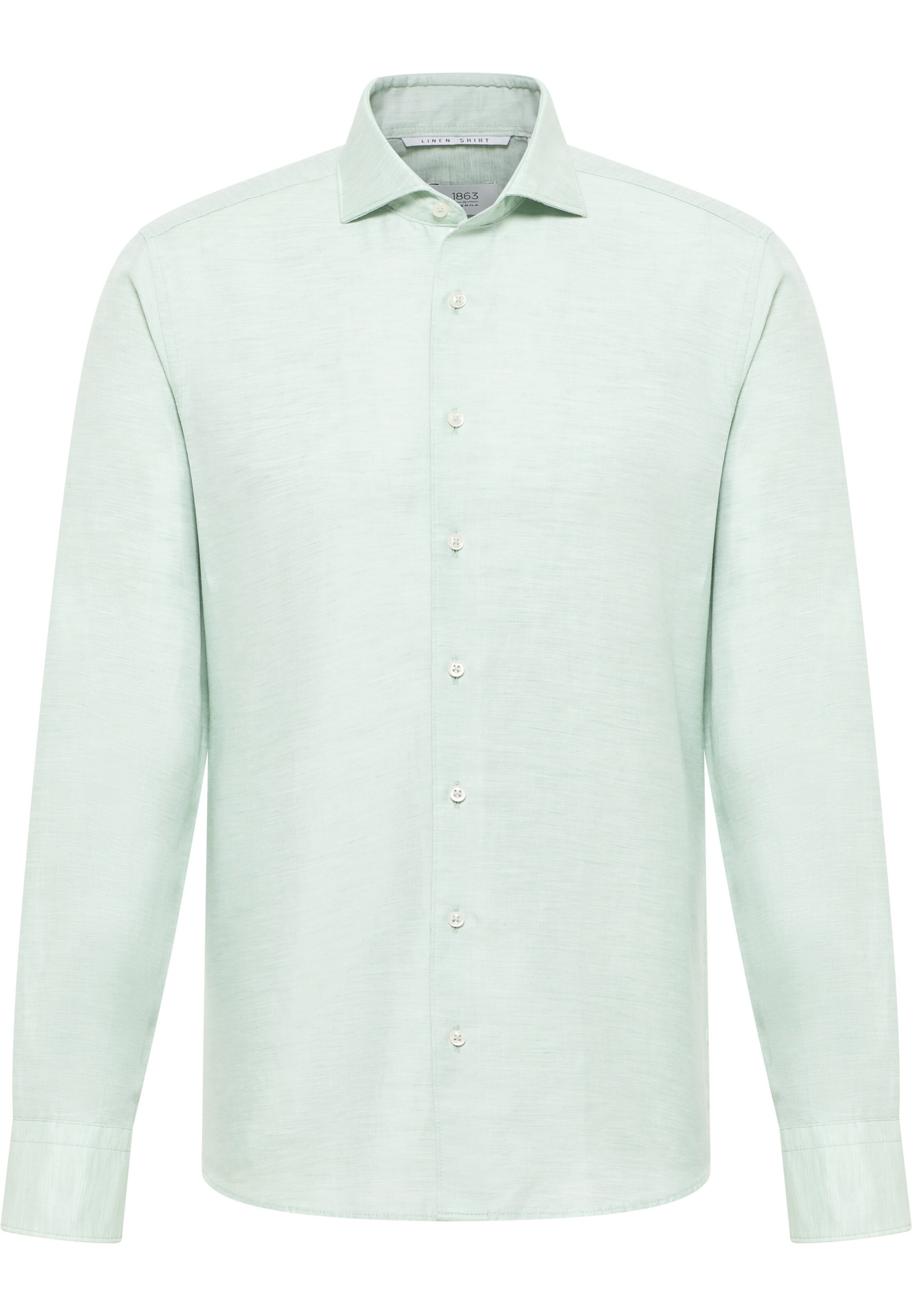 ETERNA Slim fit Overhemd in Groen: voorkant