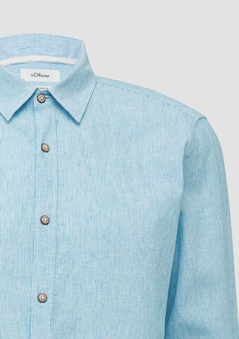 s.Oliver Regular fit Overhemd in Blauw