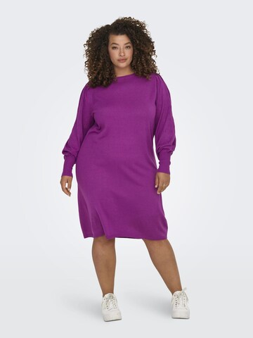 ONLY Carmakoma Knit dress in Purple: front