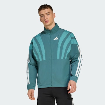 ADIDAS PERFORMANCE Sportjas 'Adizero Archive' in Groen: voorkant