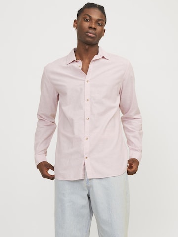 JACK & JONES Regular Fit Skjorte 'Summer' i pink: forside