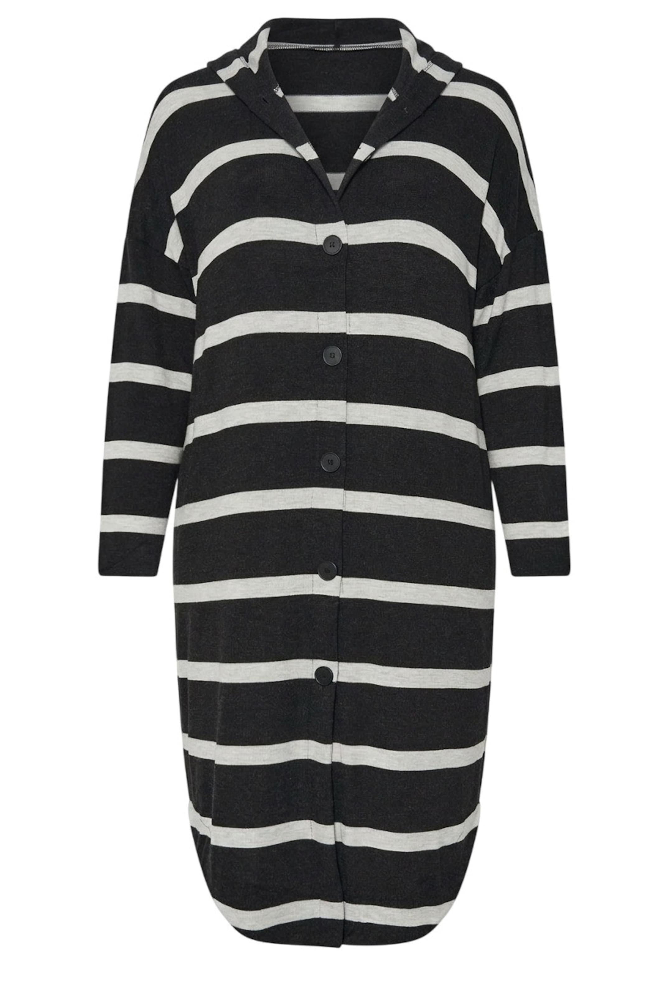 Manteau en tricot Stil Diva en noir : devant